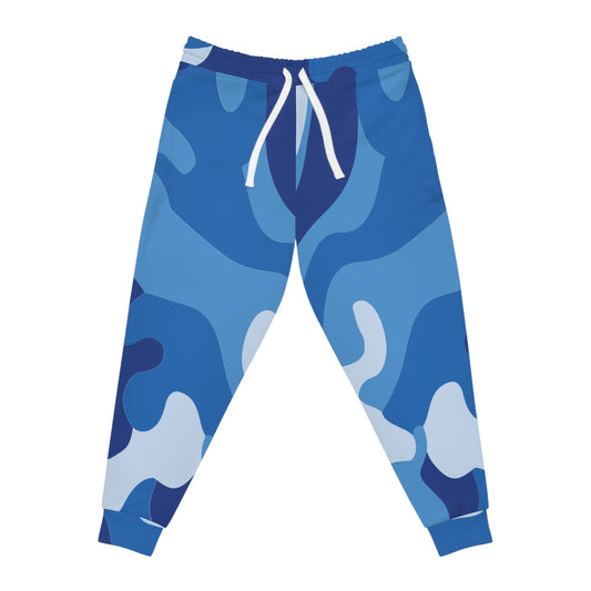 Unisex Blue Camo Athletic Joggers