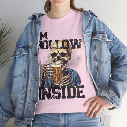 Beer Drinking "I am Hollow Inside" Custom T-Shirt - Earthbound Pacific