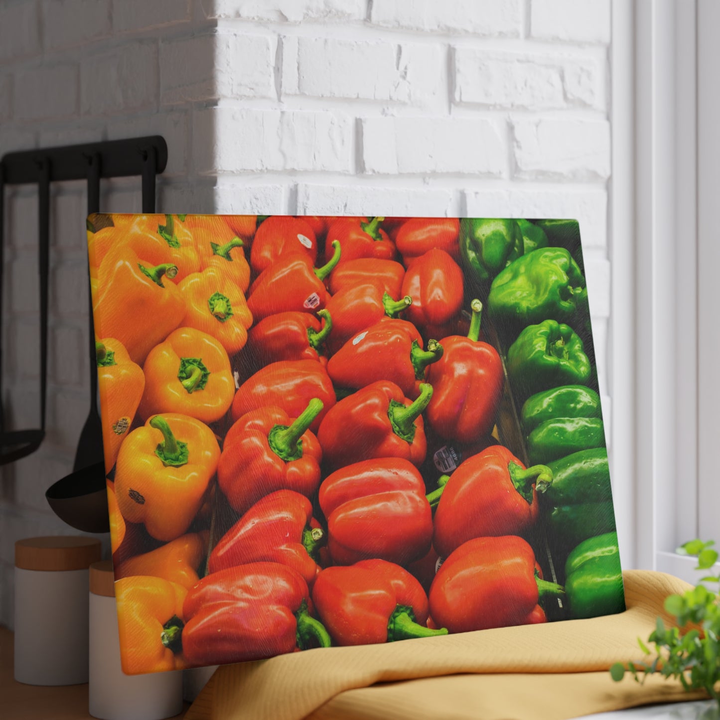 Vibrant Vegetable Glass Cutting Board - Perfect for Culinary Enthusiasts