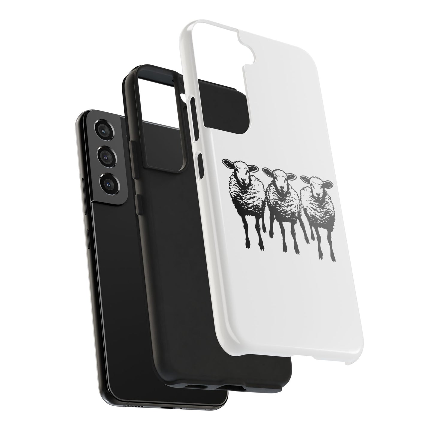 We Three Sheep Custom phone Tough Phone Cases - Earthbound Pacific