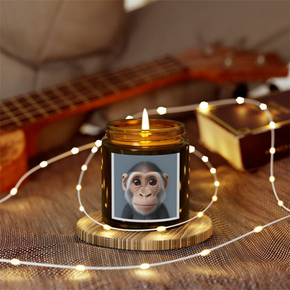 Candle Set - Baby Monkey Scented Coconut Apricot (4oz, 9oz)