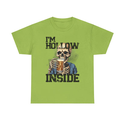 Beer Drinking "I am Hollow Inside" Custom T-Shirt - Earthbound Pacific