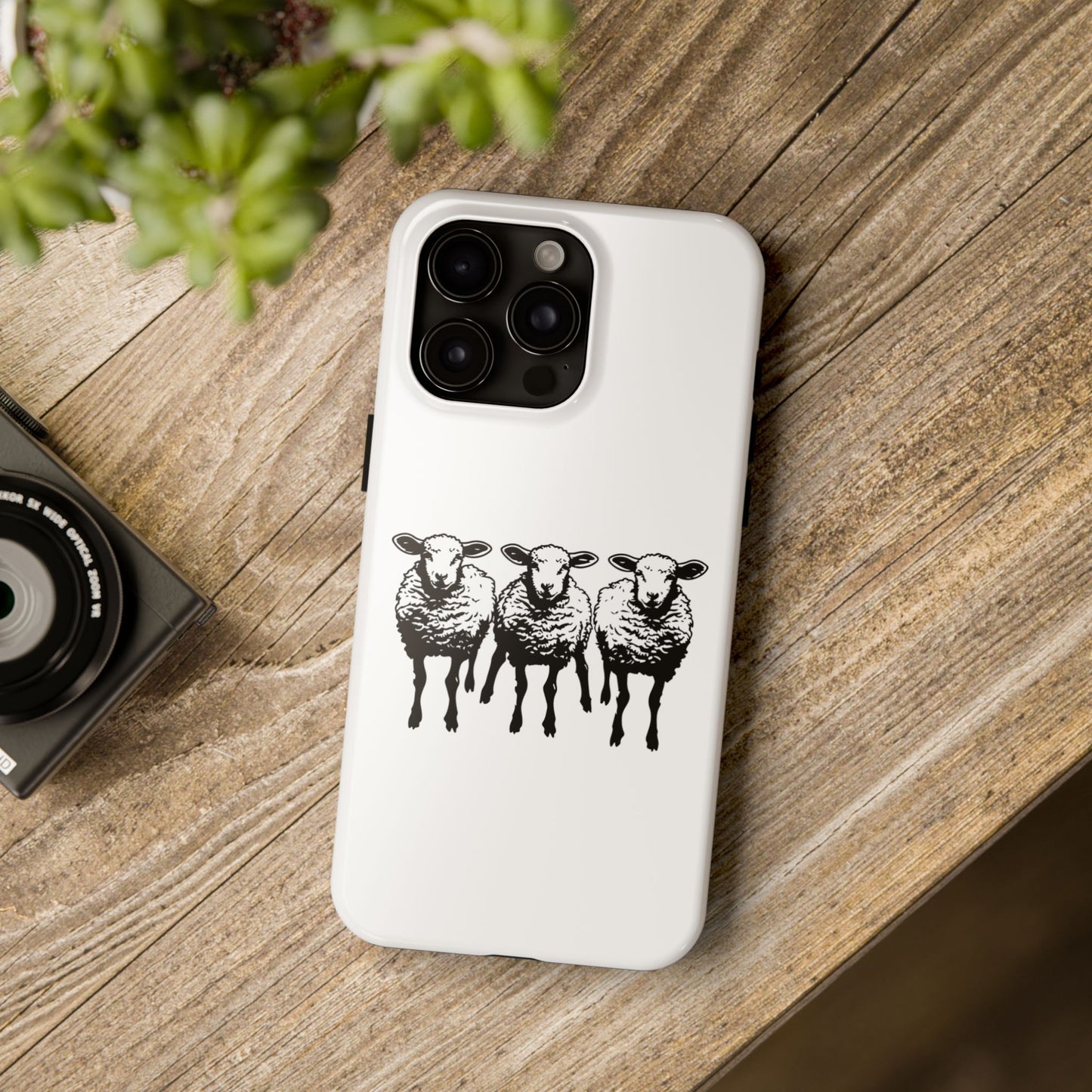 We Three Sheep Custom phone Tough Phone Cases - Earthbound Pacific