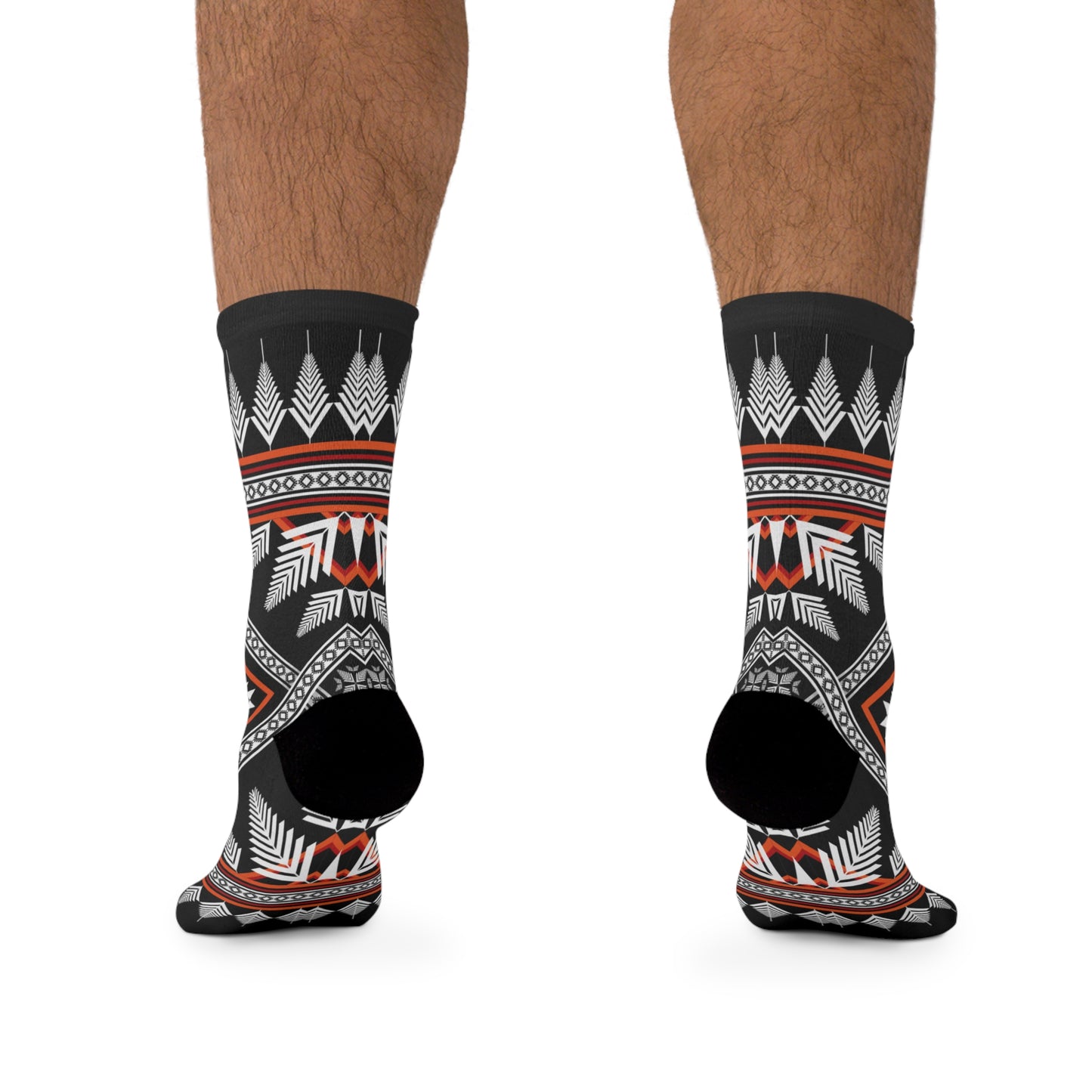 Unisex Socks Ethnic Tribal Design - Eco Friendly Recycled Poly