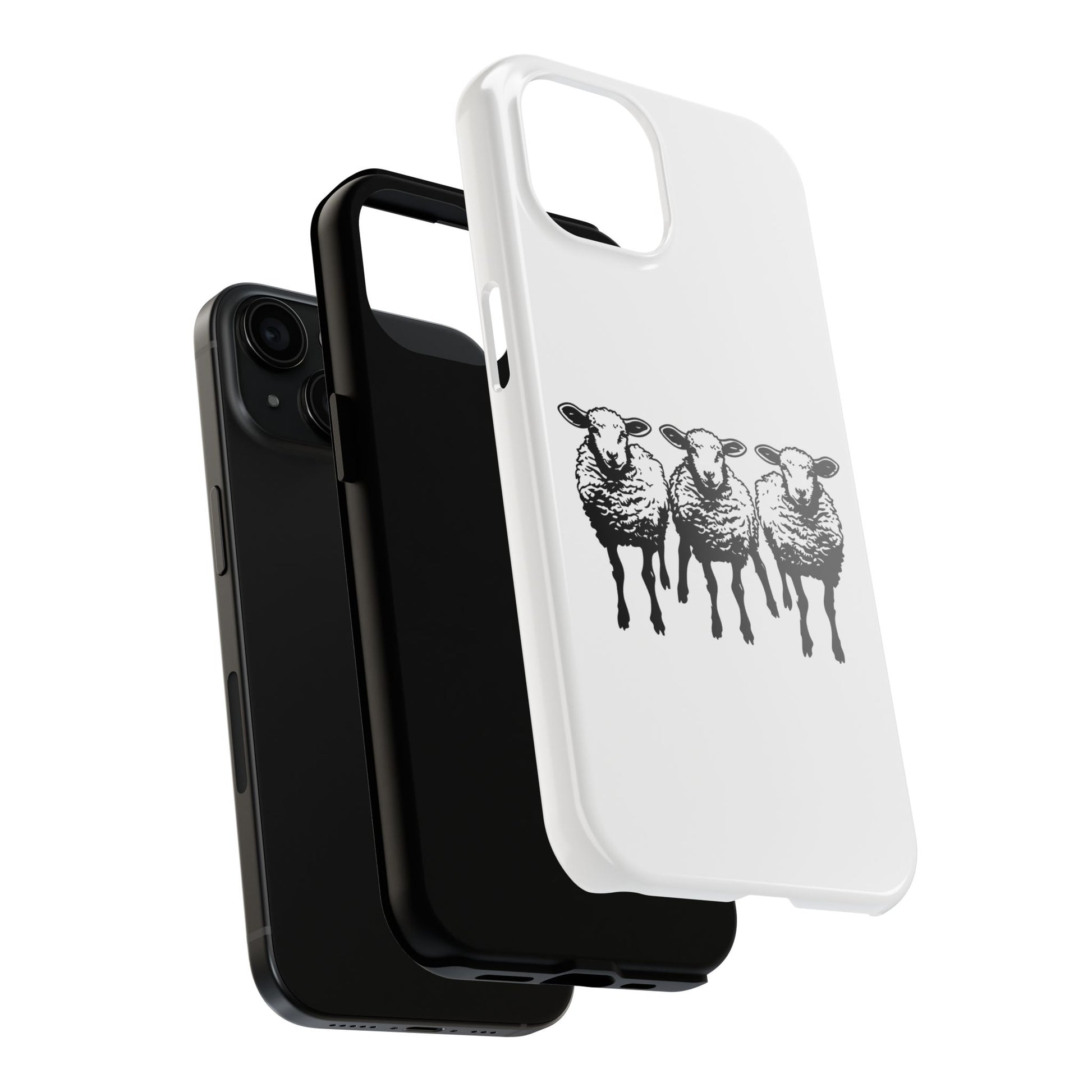 We Three Sheep Custom phone Tough Phone Cases - Earthbound Pacific