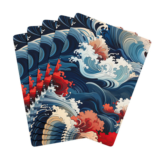 Playing Card Deck, Japanese Kimono Inspired Poker Cards