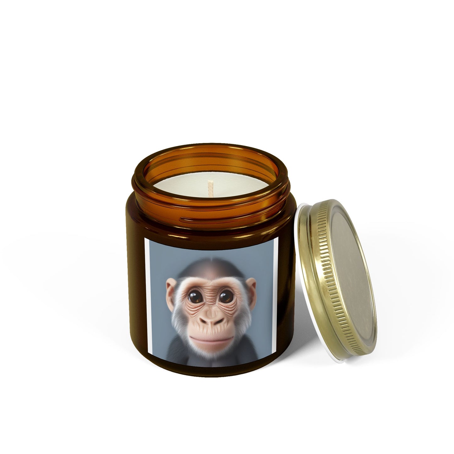 Candle Set - Baby Monkey Scented Coconut Apricot (4oz, 9oz)