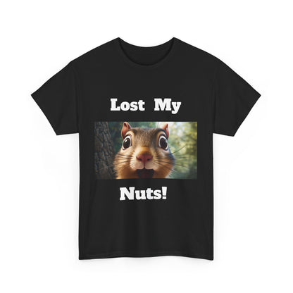 Chip Monk Custom T Shirt "Lost My Nuts" Tee