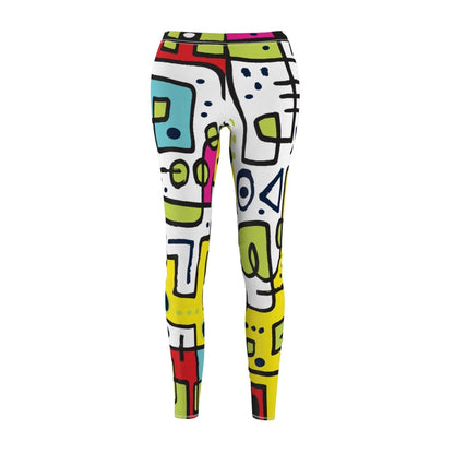 Abstract design Leggings - Earthbound Pacific