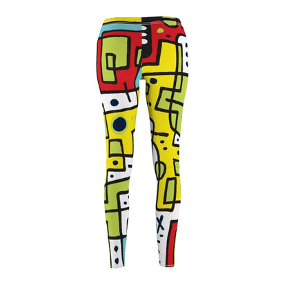 Abstract design Leggings - Earthbound Pacific