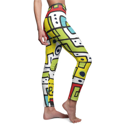 Abstract design Leggings - Earthbound Pacific