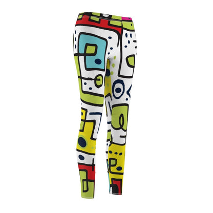 Abstract design Leggings - Earthbound Pacific