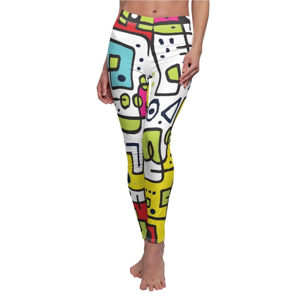 Abstract design Leggings - Earthbound Pacific