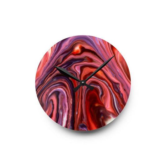 Abstract Marble Design Acrylic Wall Clock - Modern Home Decor, Timeless Style 28590244449732979953 Earthbound Pacific