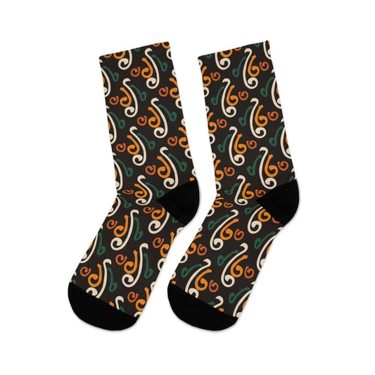 African Inspired Design Eco - Friendly Socks 67894872955936142235 Earthbound Pacific