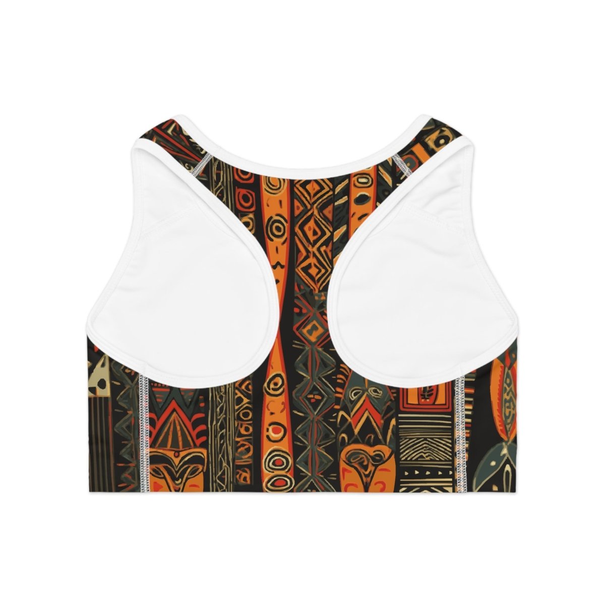 African Print Sports Bra - Earthbound Pacific