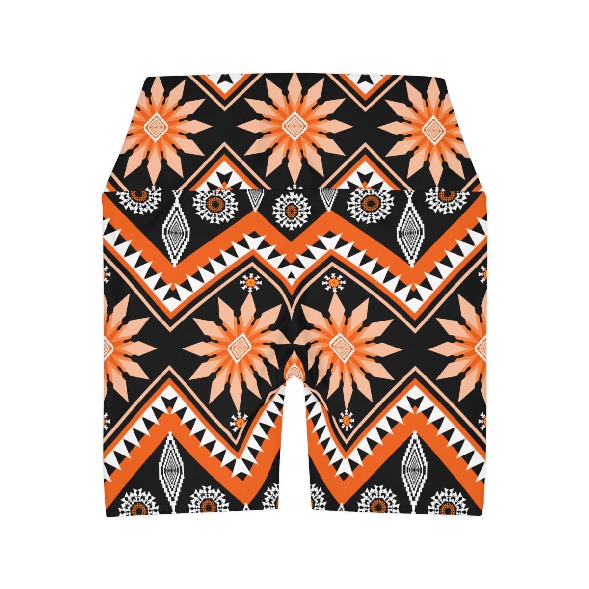 African Print Yoga Shorts - Earthbound Pacific