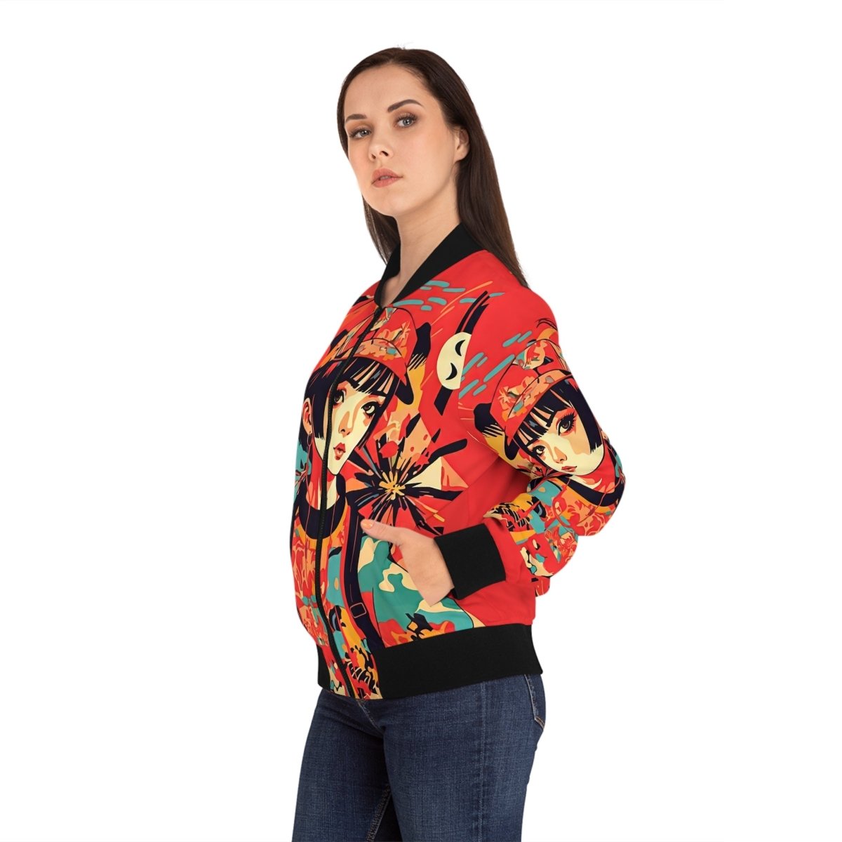 Anime Womens Bomber Jacket - Earthbound Pacific