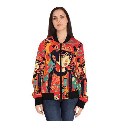 Anime Womens Bomber Jacket - Earthbound Pacific