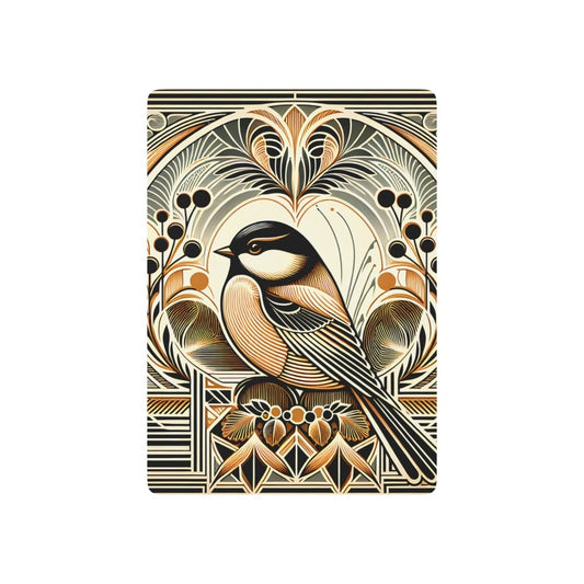 Art Deco Bird Design Poker Playing Cards, Vintage Card Game Deck Set, Retro Illustrated Playing Cards, Gift for Card Players, Ornate Bird 22265927910165835511 Earthbound Pacific