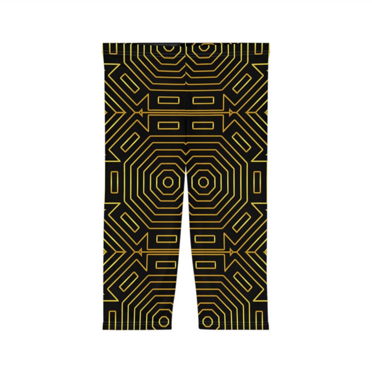 Art Deco Capri Leggings - Earthbound Pacific