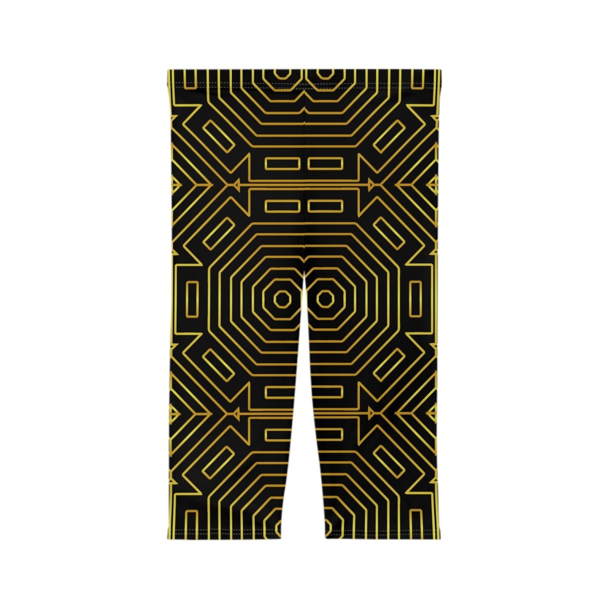 Art Deco Capri Leggings - Earthbound Pacific