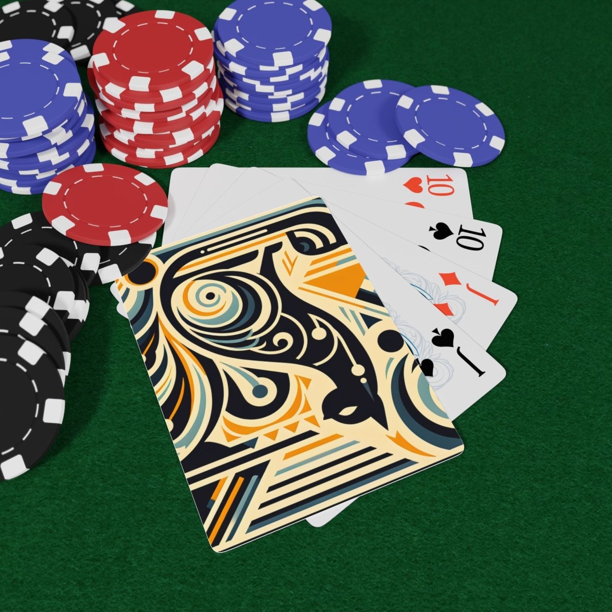 Art Deco Cat Poker Cards Deck 18120848700216749974 Earthbound Pacific