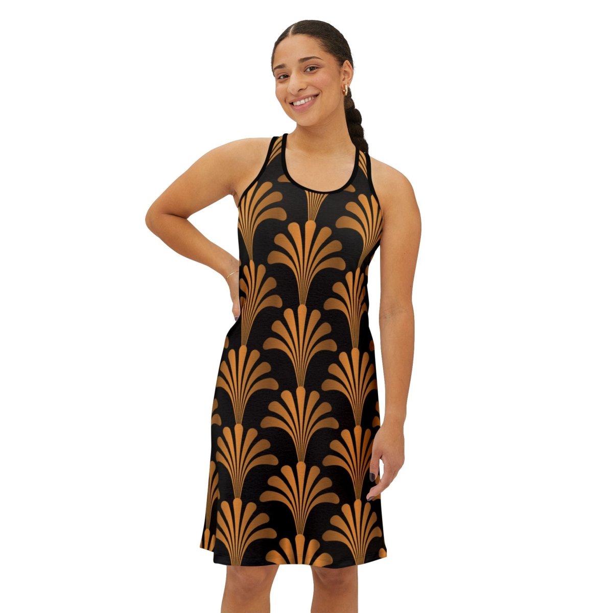 Art Deco Gatsby Design Racerback Dress - Earthbound Pacific