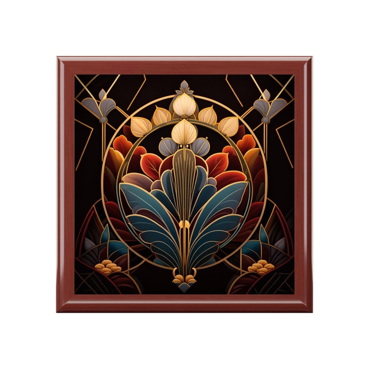 Art Deco Jewelry Box, Vintage Style Trinket Organizer 13183093937949811163 Earthbound Pacific