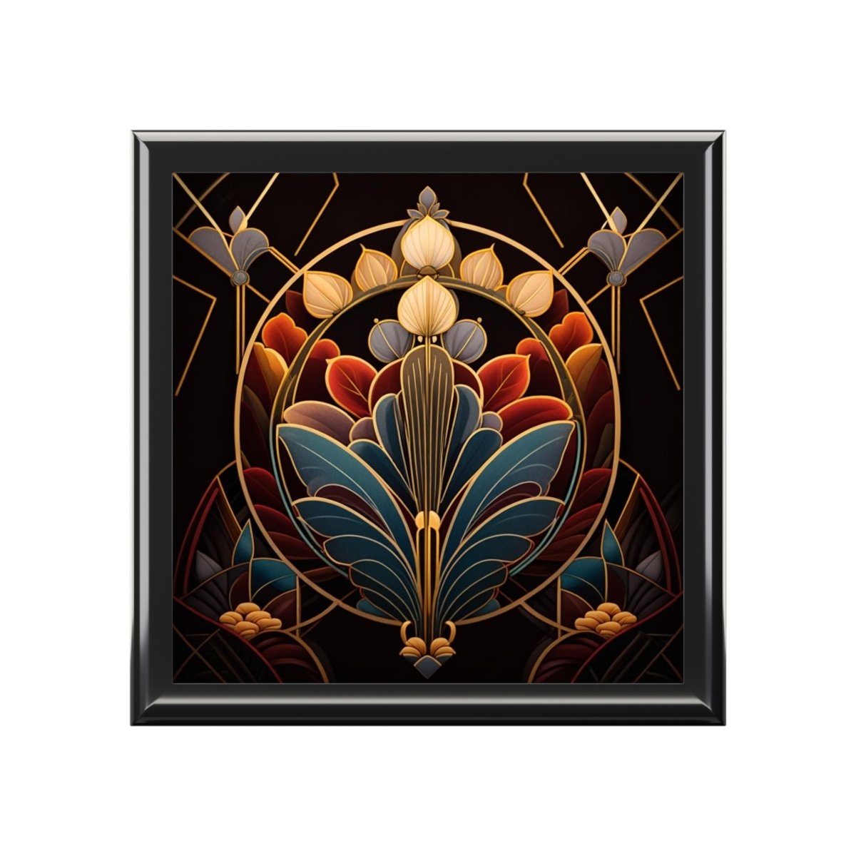 Art Deco Jewelry Box, Vintage Style Trinket Organizer 26500707140557601408 Earthbound Pacific