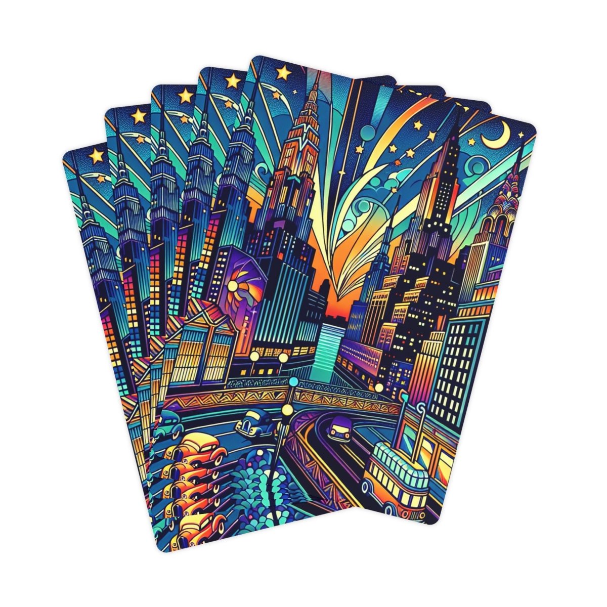 Art Deco New York City Inspired Poker Cards - Earthbound Pacific