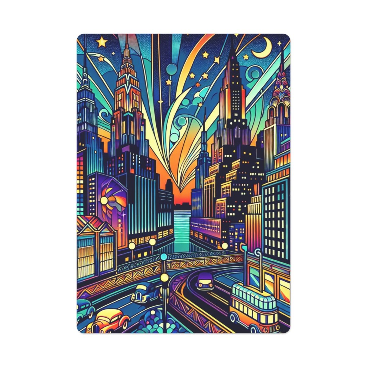 Art Deco New York City Inspired Poker Cards - Earthbound Pacific