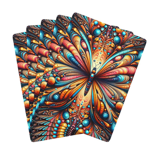 Artistic Poker Playing Cards Set, Colorful Card Deck, Vibrant Butterfly Design, Unique Gift for Card Lovers, Perfect for Game Nights, Home 27670043601998891658 Earthbound Pacific