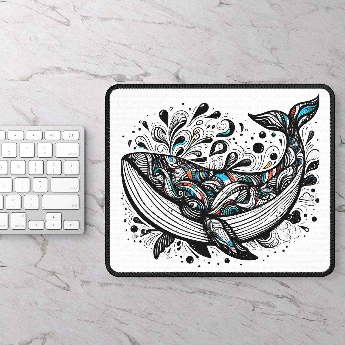 Artistic Whale Gaming Mouse Pad - Colorful Wildlife Design 21845235128866014481 Earthbound Pacific