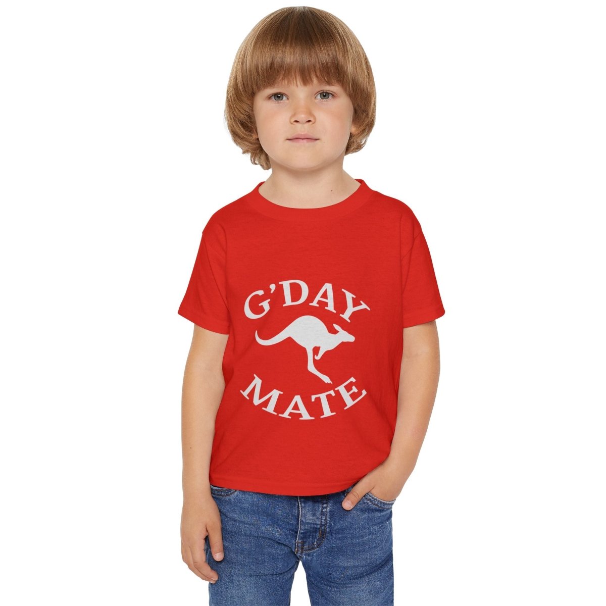 Australian "G'Day Mate" Heavy Cotton™ Toddler T-shirt - Earthbound Pacific