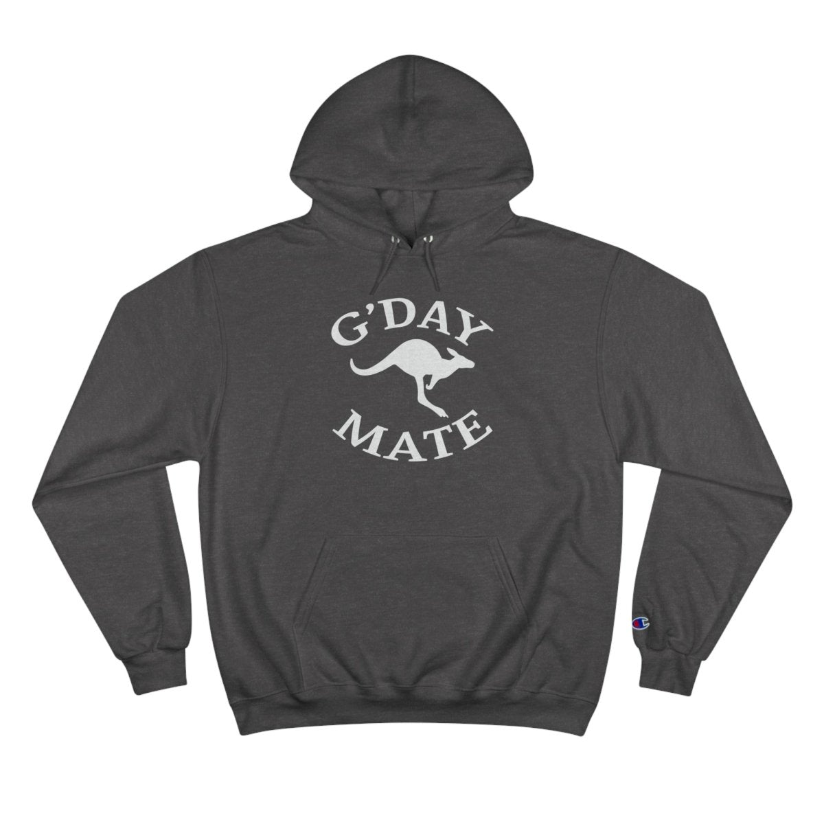 Australian Kangaroo "G'day Mate" Custom Champion Hoodie - Earthbound Pacific