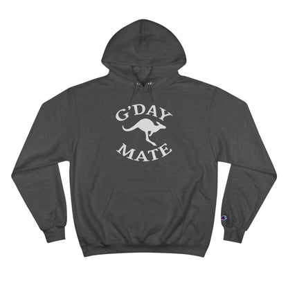 Australian Kangaroo "G'day Mate" Custom Champion Hoodie - Earthbound Pacific