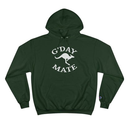 Australian Kangaroo "G'day Mate" Custom Champion Hoodie - Earthbound Pacific