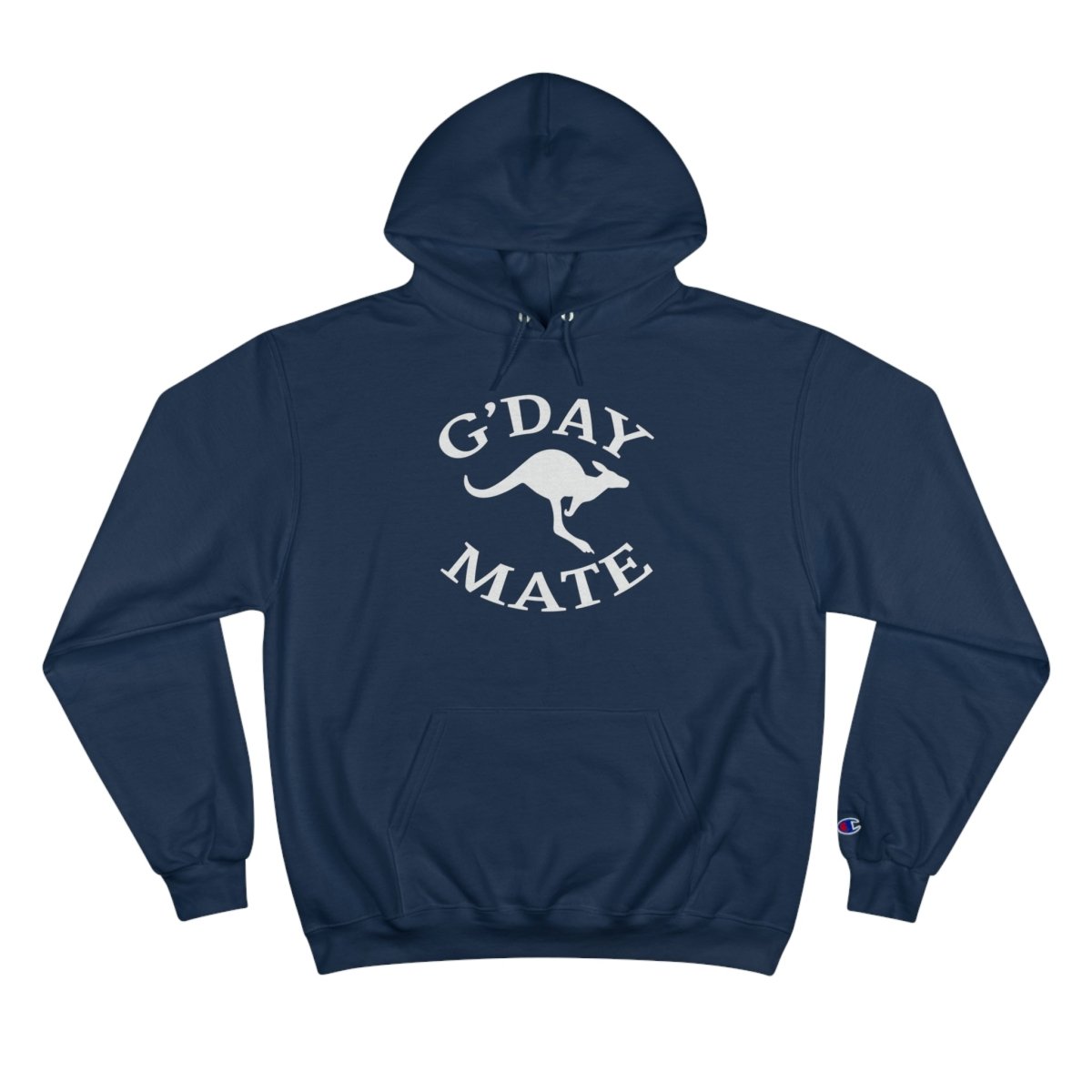 Australian Kangaroo "G'day Mate" Custom Champion Hoodie - Earthbound Pacific