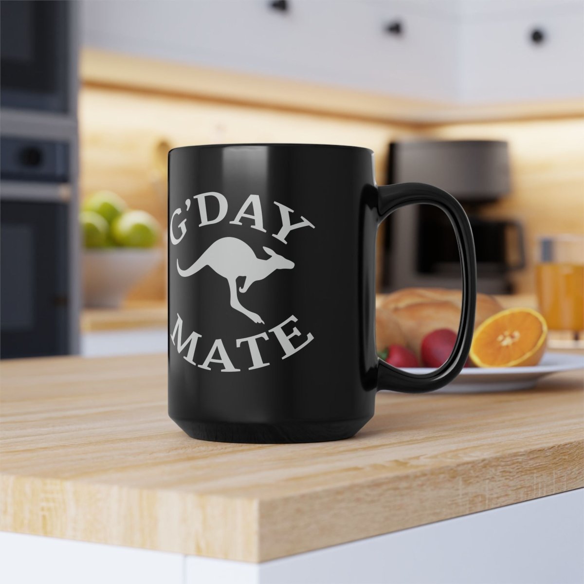 Australian Kangaroo "G"Day Mate" Mug (11oz, 15oz) - Earthbound Pacific