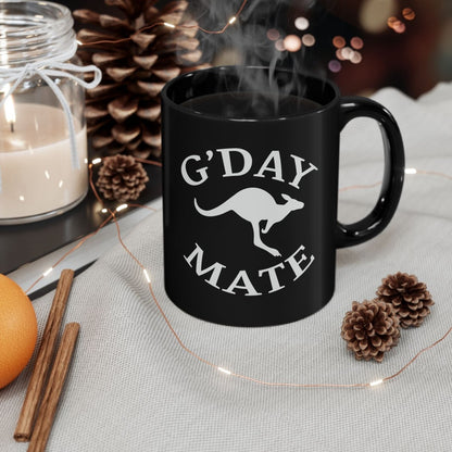 Australian Kangaroo "G"Day Mate" Mug (11oz, 15oz) - Earthbound Pacific