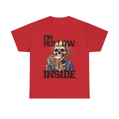 Beer Drinking "I am Hollow Inside" Custom T-Shirt - Earthbound Pacific