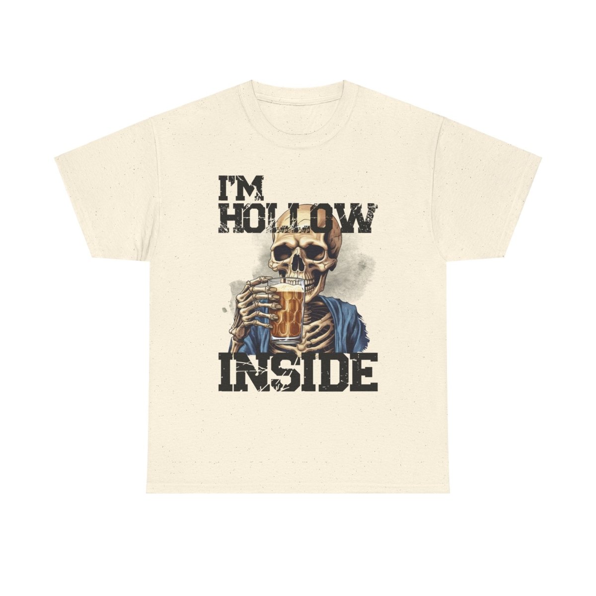 Beer Drinking "I am Hollow Inside" Custom T-Shirt - Earthbound Pacific