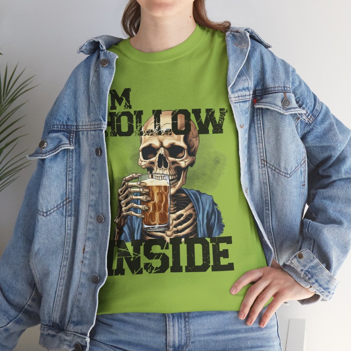 Beer Drinking "I am Hollow Inside" Custom T-Shirt - Earthbound Pacific