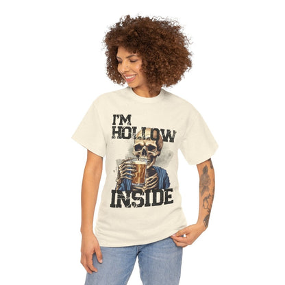 Beer Drinking "I am Hollow Inside" Custom T-Shirt - Earthbound Pacific