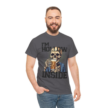 Beer Drinking "I am Hollow Inside" Custom T-Shirt - Earthbound Pacific