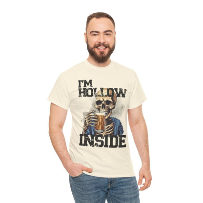 Beer Drinking "I am Hollow Inside" Custom T-Shirt - Earthbound Pacific