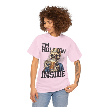 Beer Drinking "I am Hollow Inside" Custom T-Shirt - Earthbound Pacific