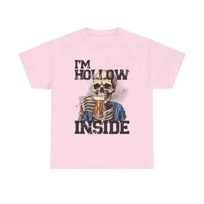 Beer Drinking "I am Hollow Inside" Custom T-Shirt - Earthbound Pacific