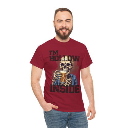 Beer Drinking "I am Hollow Inside" Custom T-Shirt - Earthbound Pacific